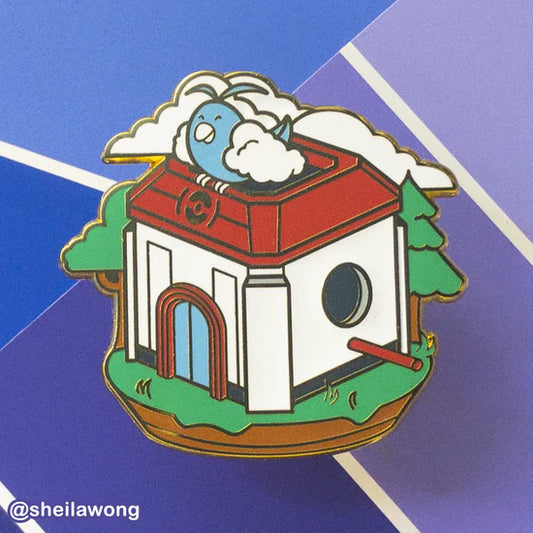 Swablu Poké Birbhouse enamel pin