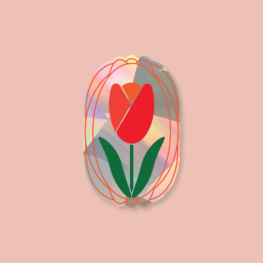 Tulip Sun Catcher Decal