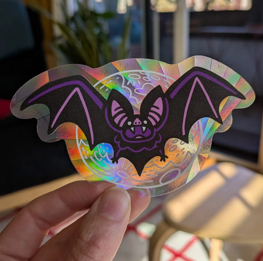 Bat rainbow maker sticker