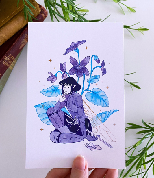 The Violet Knight Mini Print