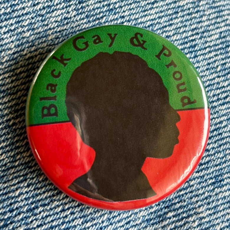 Black Gay & Proud badge