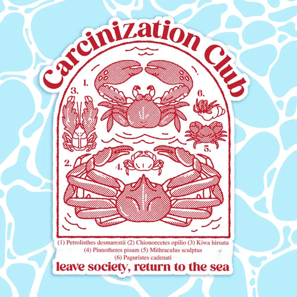 Carcinization Club sticker
