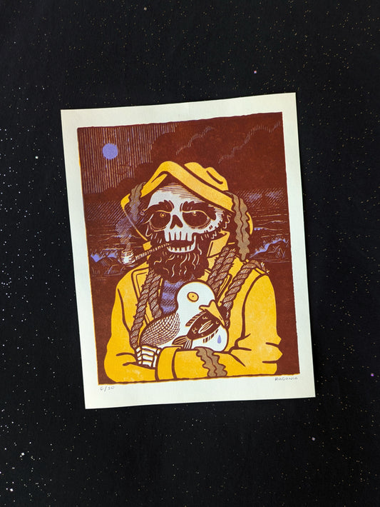 Cursed Fisherman riso
