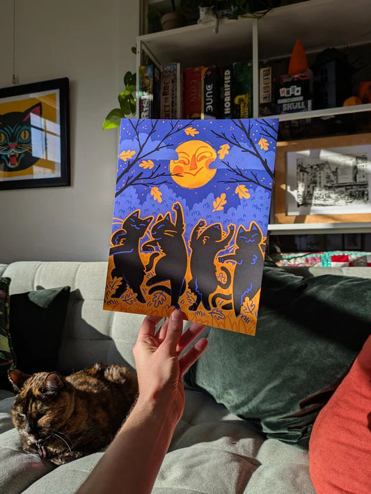 Dancing Cats Print