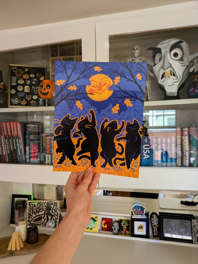 Dancing Cats Print