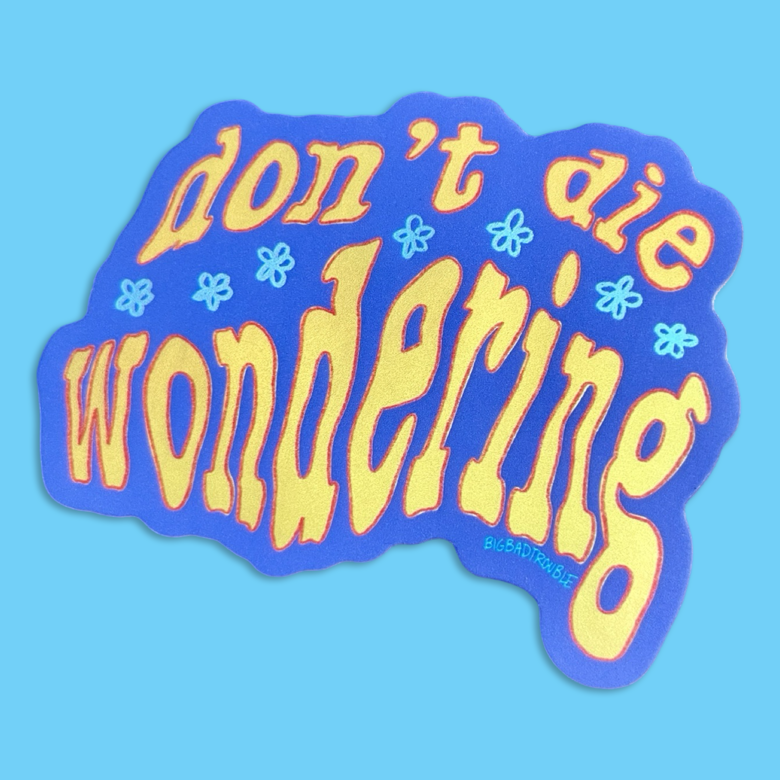 Don't Die Wondering Sticker