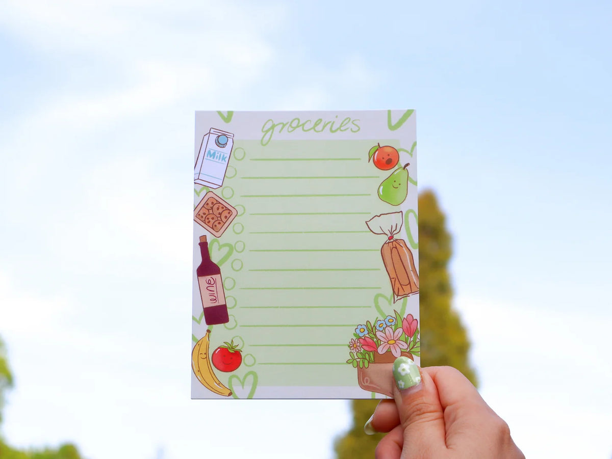 Grocery List notepad