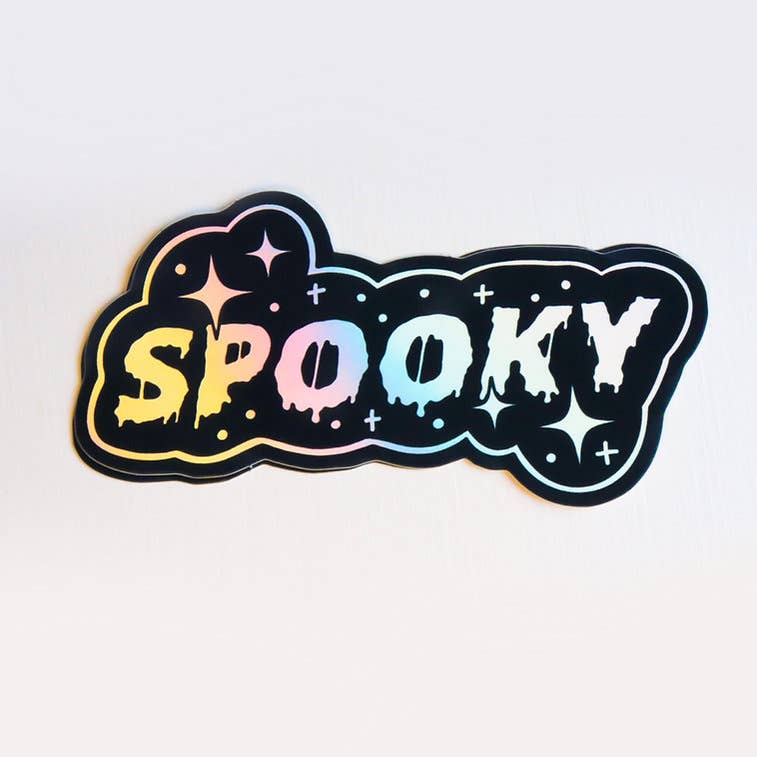 Spooky Holographic Vinyl Sticker
