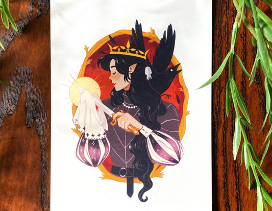 The Raven Queen Mini Print