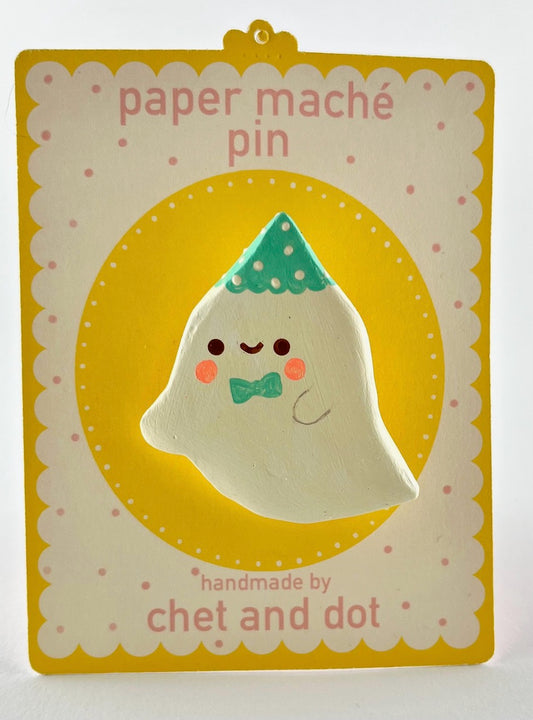 Party Ghost brooch
