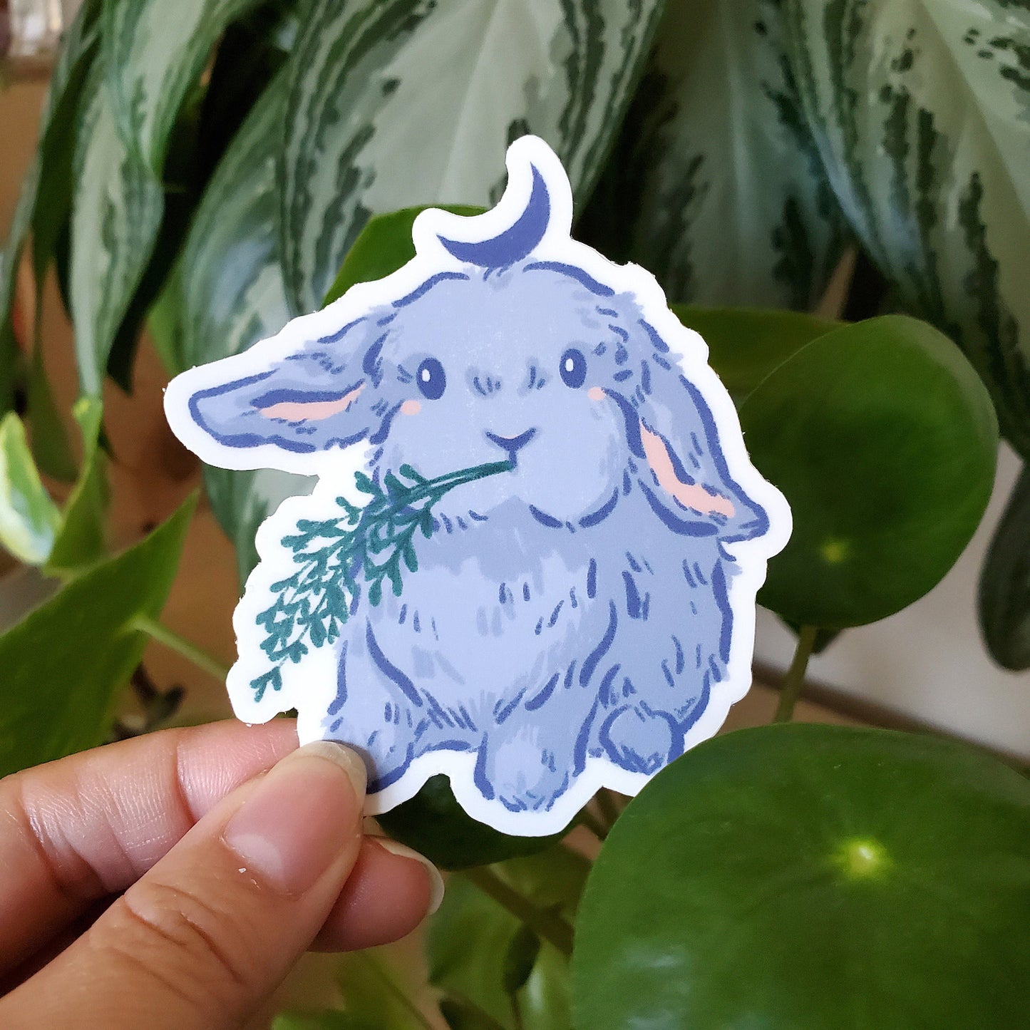 Munch Moon Bun sticker