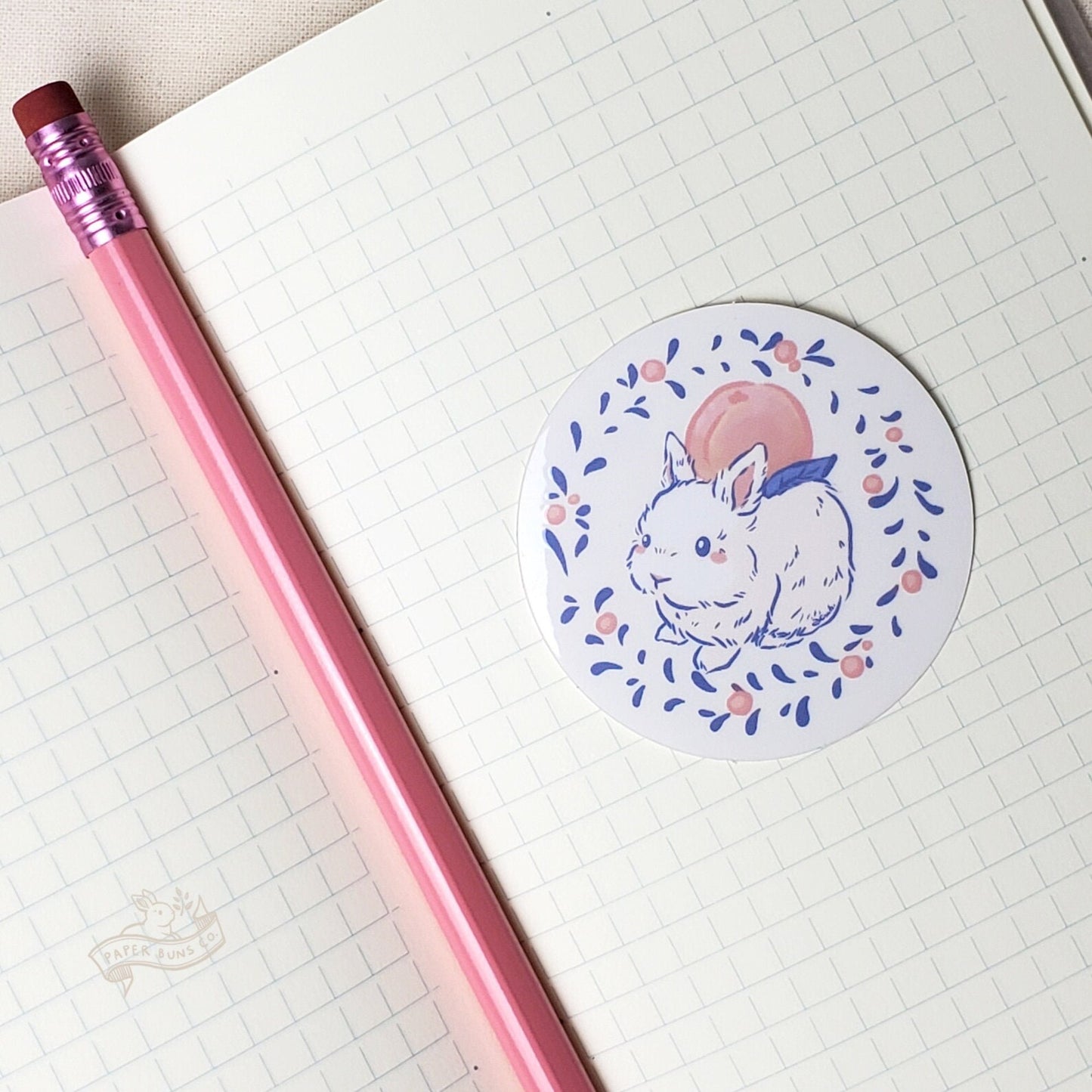 Peachy Bun sticker