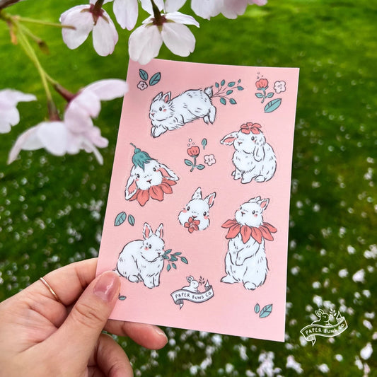 Little Flower Buns sticker sheet