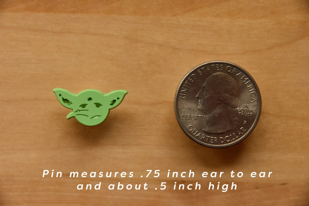 Mini Goblin Dyed Enamel Pin
