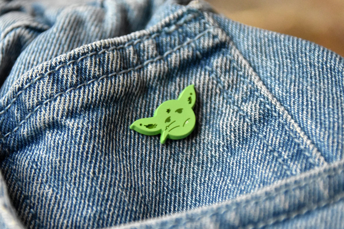 Mini Goblin Dyed Enamel Pin