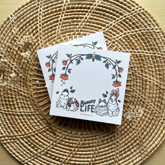 Bunny Life memo pad