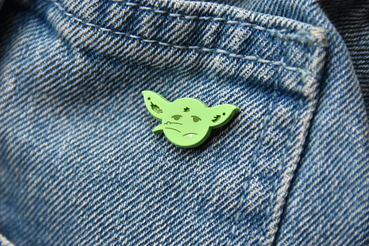 Mini Goblin Dyed Enamel Pin