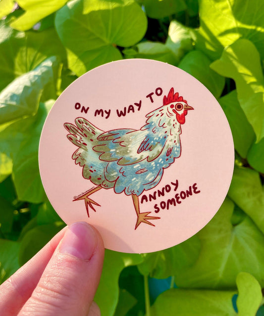 Annoying Chicken sticker