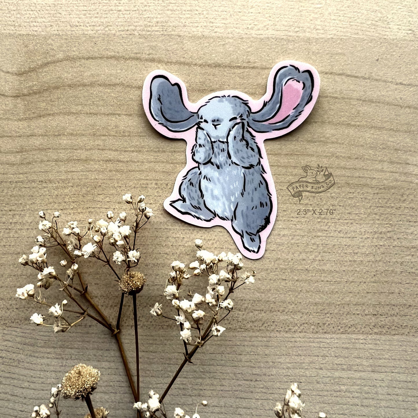 Heart Eared Lop sticker