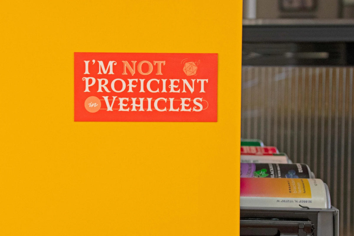 I'm Not Proficient in Vehicles Bumper Magnet
