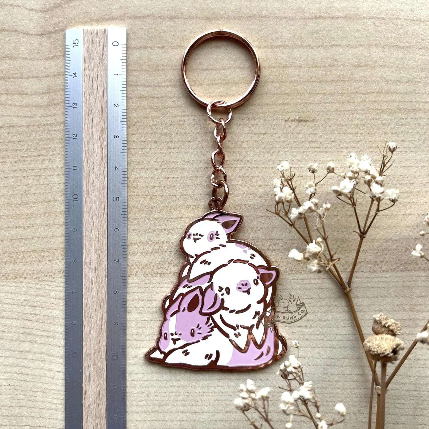 Buns Stack keychain