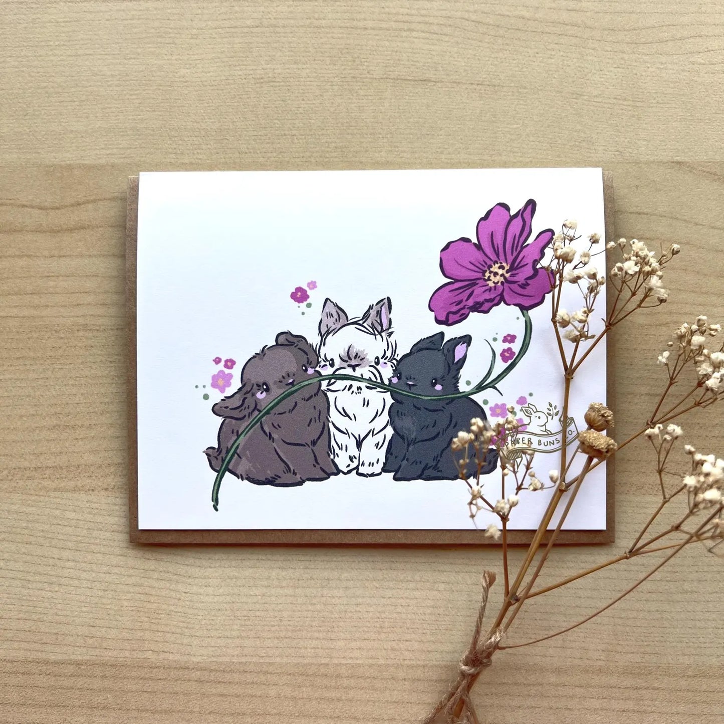 Three Buns Bloom card