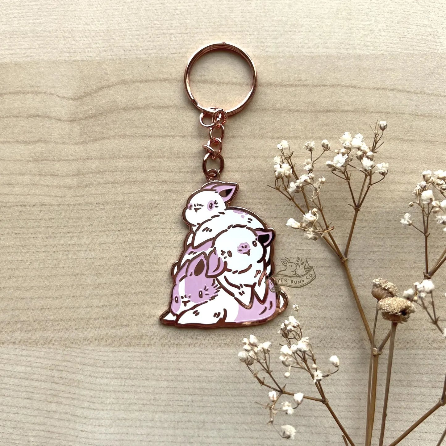 Buns Stack keychain