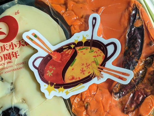 Hotpot Chrome vinyl sticker