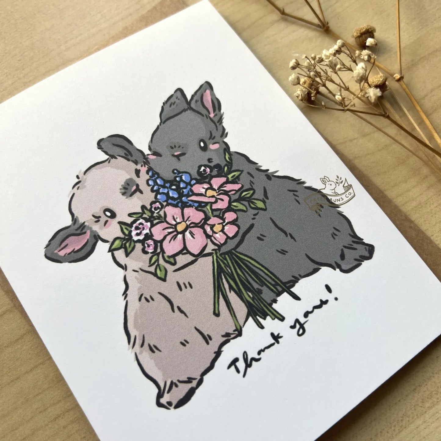 Bouquet Buns TY card