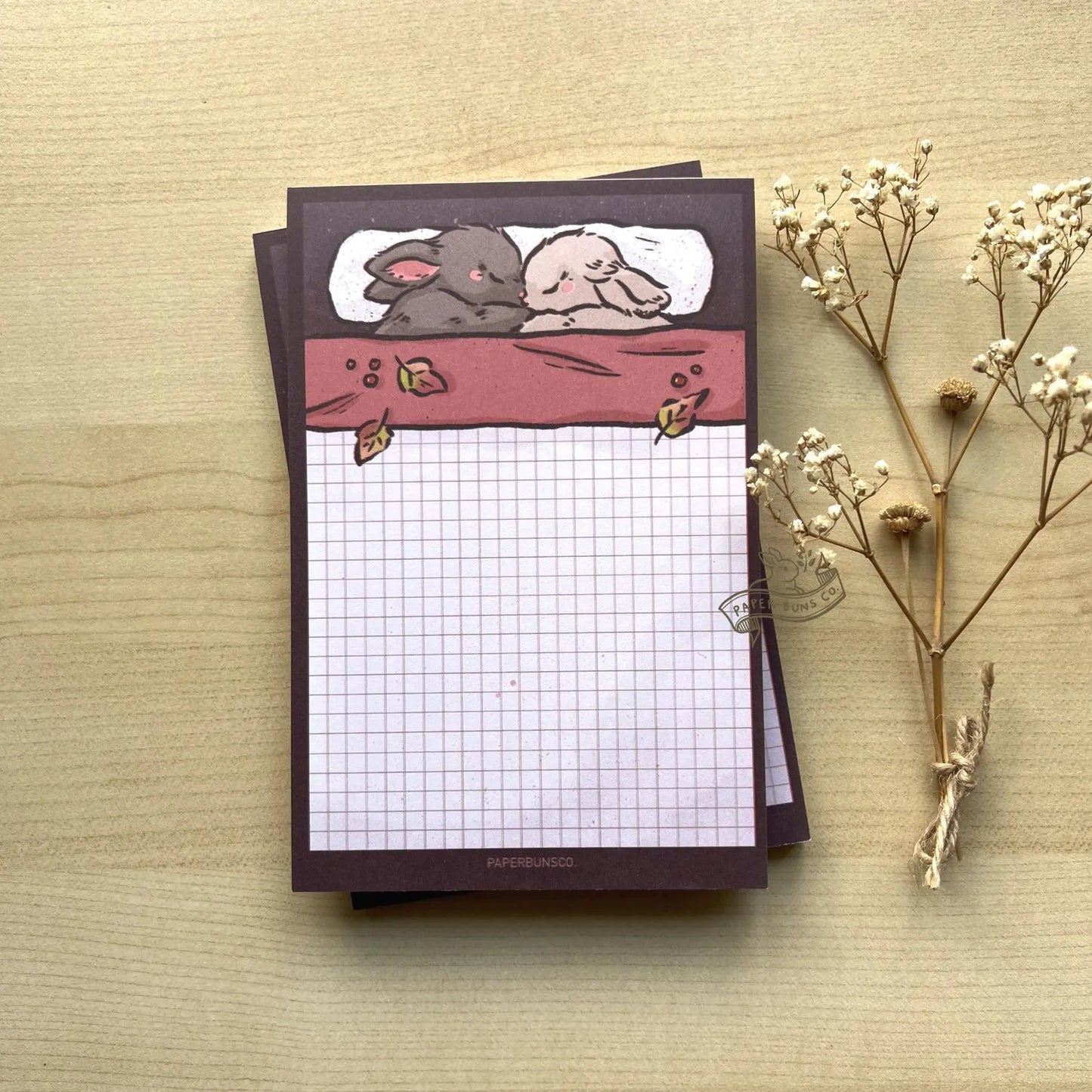 Bed Time Buns memo pad