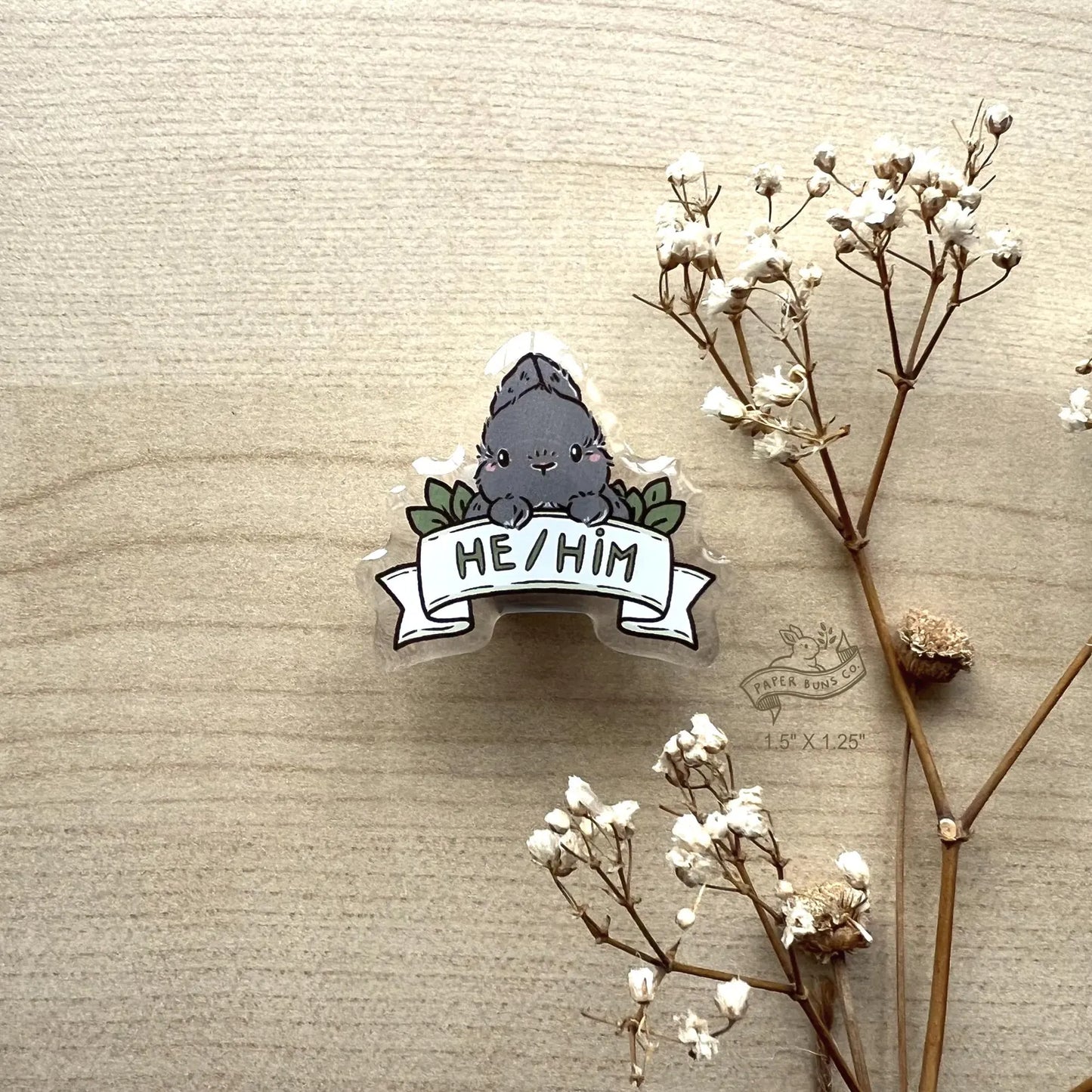Pronouns Bun pin
