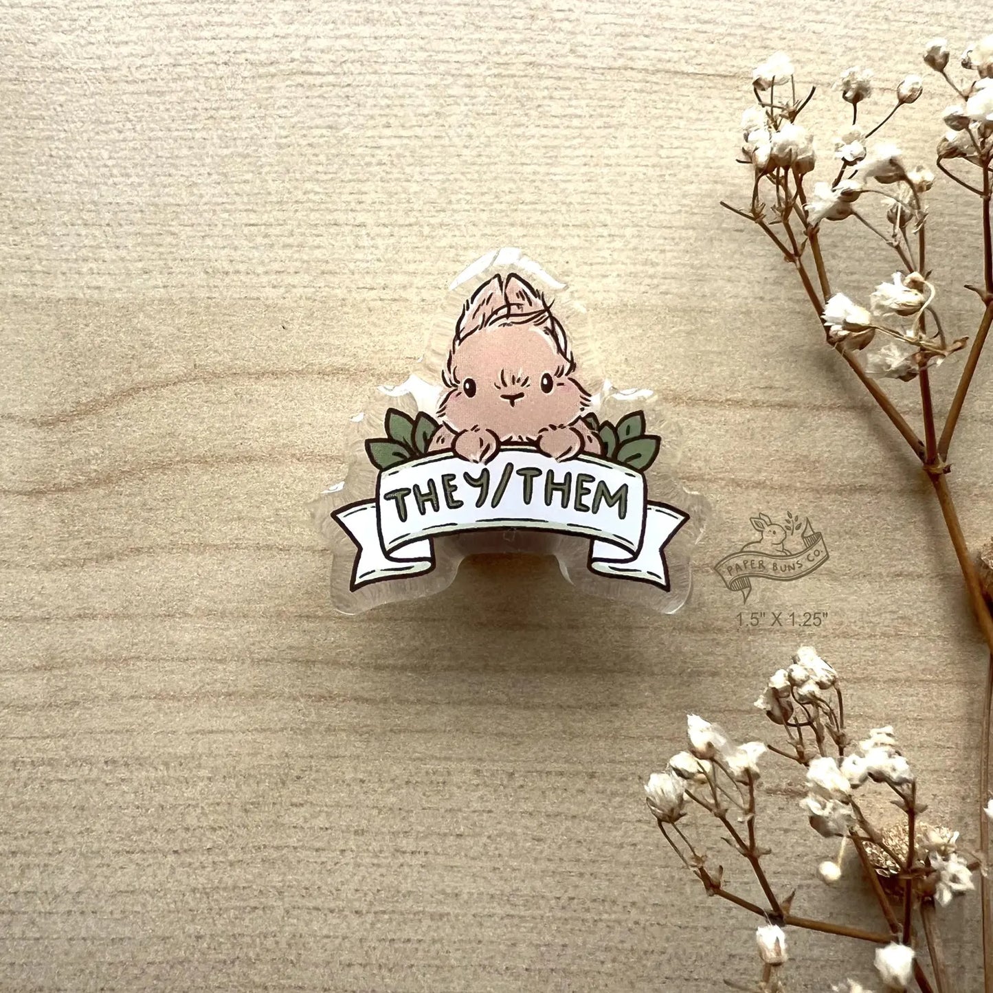 Pronouns Bun pin