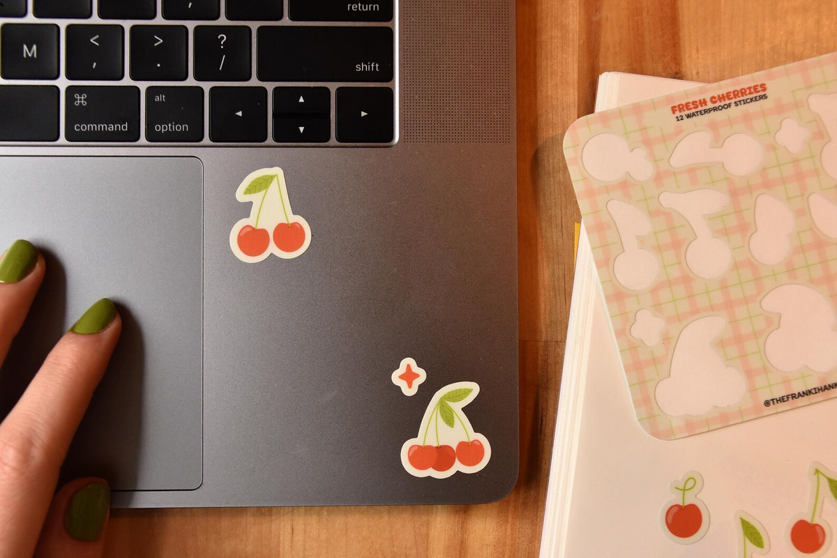 Mini Cherry Waterproof Sticker Sheet