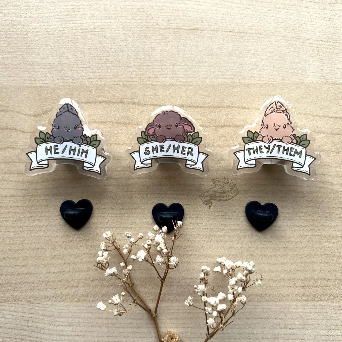 Pronouns Bun pin