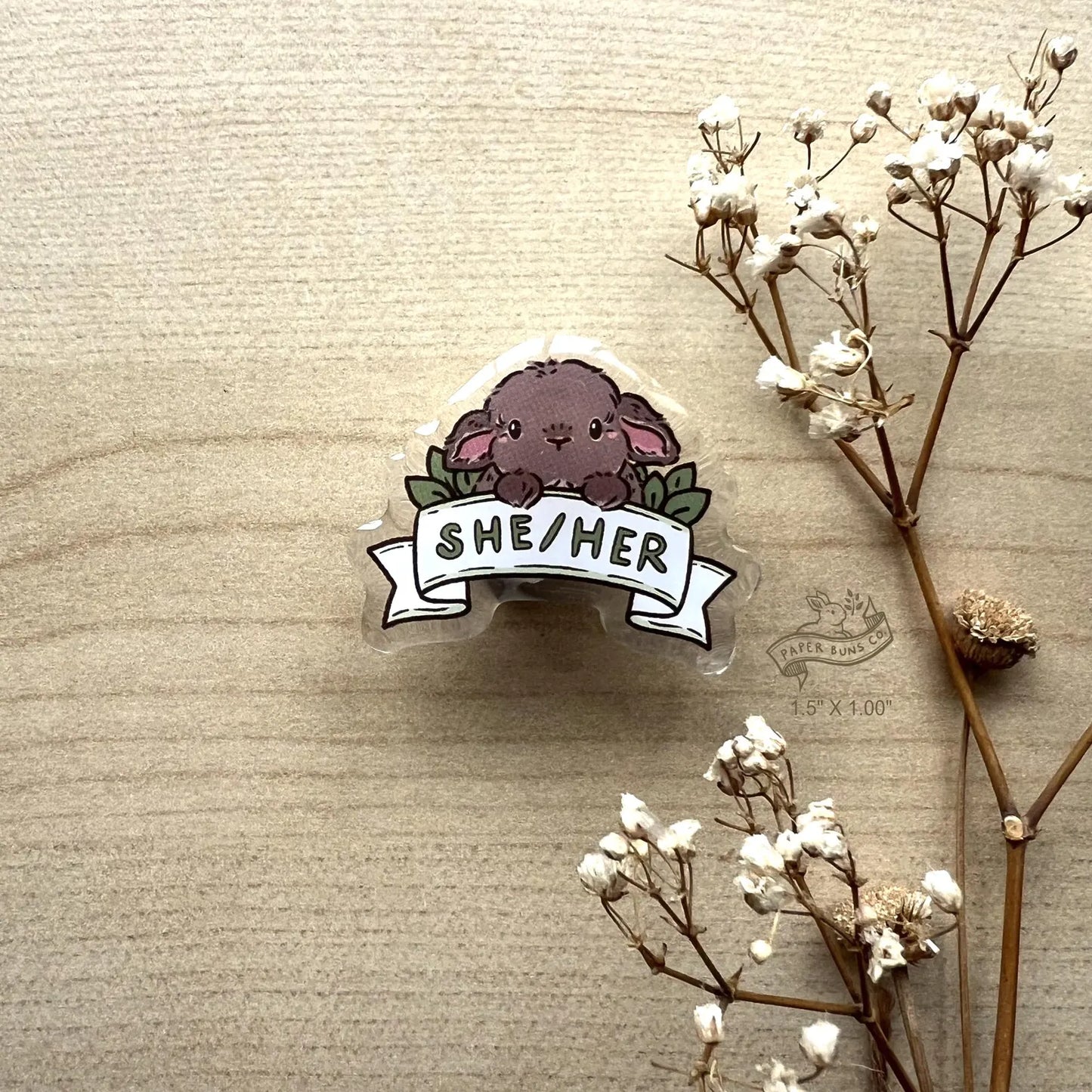 Pronouns Bun pin