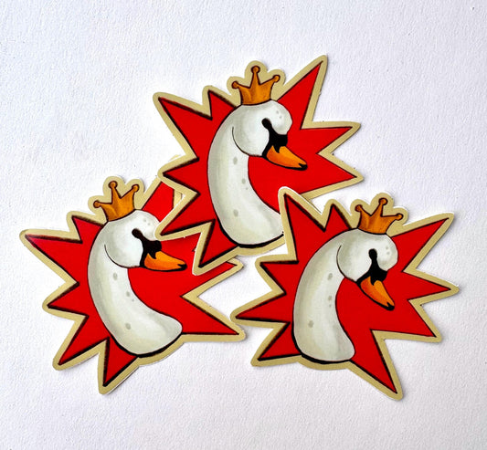 Royal Swan sticker