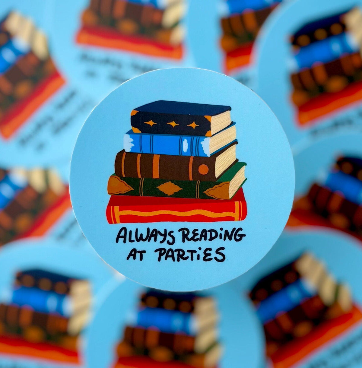 Reading at Parties sticker
