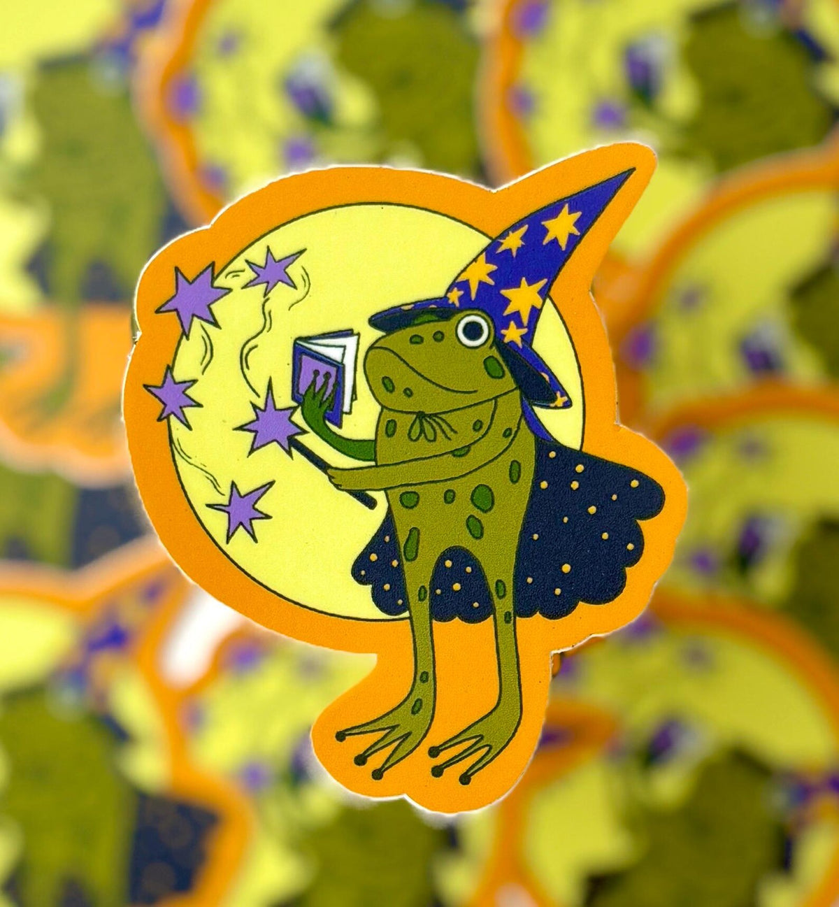 Frog Wizard sticker