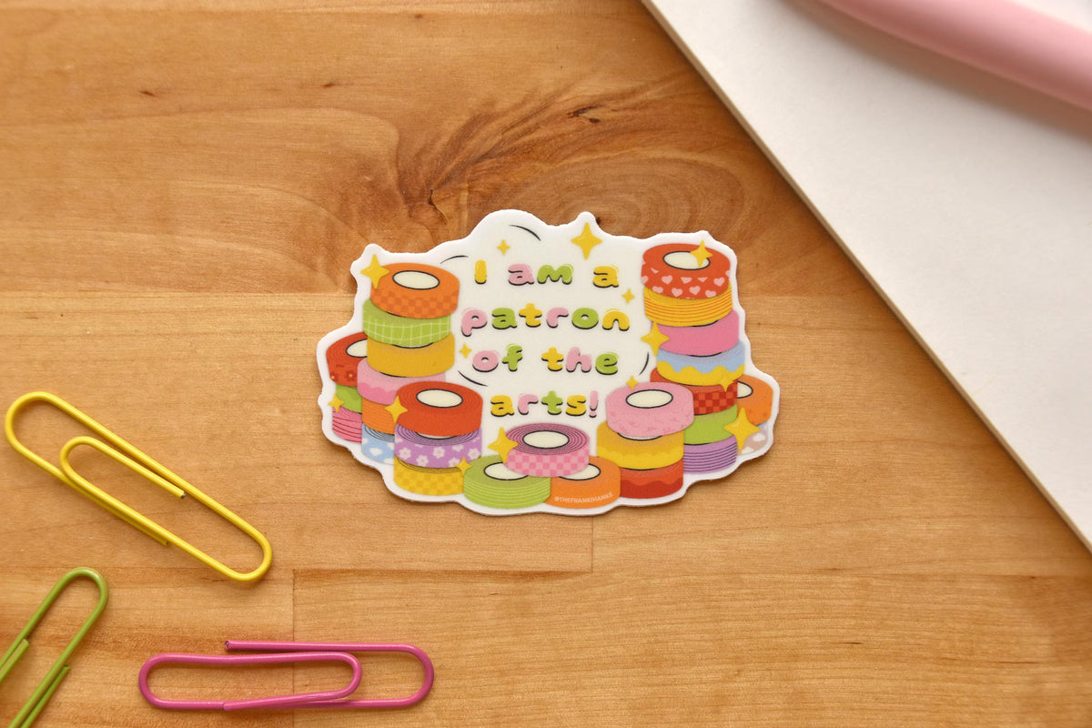 I Am a Patron of the Arts Washi Tape Sticker