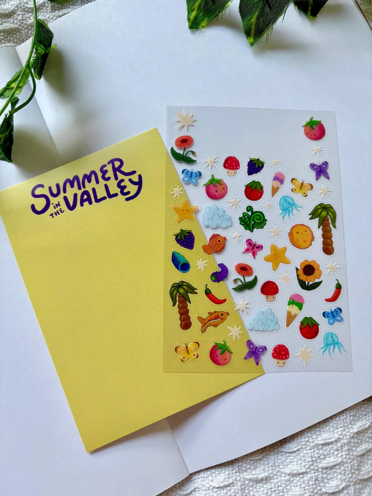 Summer in the Valley sticker sheet