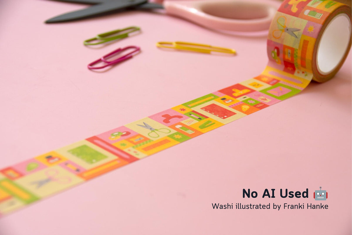 Stationery Patchwork Washi Tape
