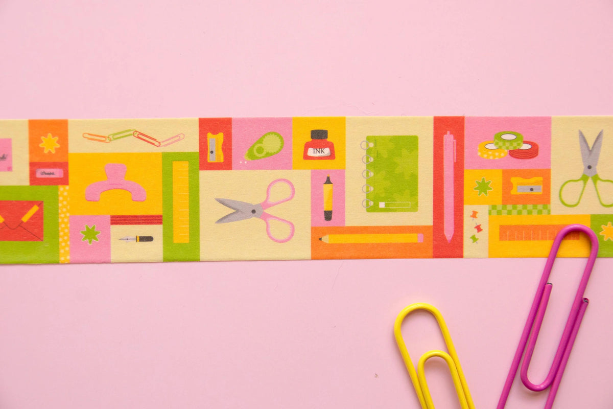 Stationery Patchwork Washi Tape