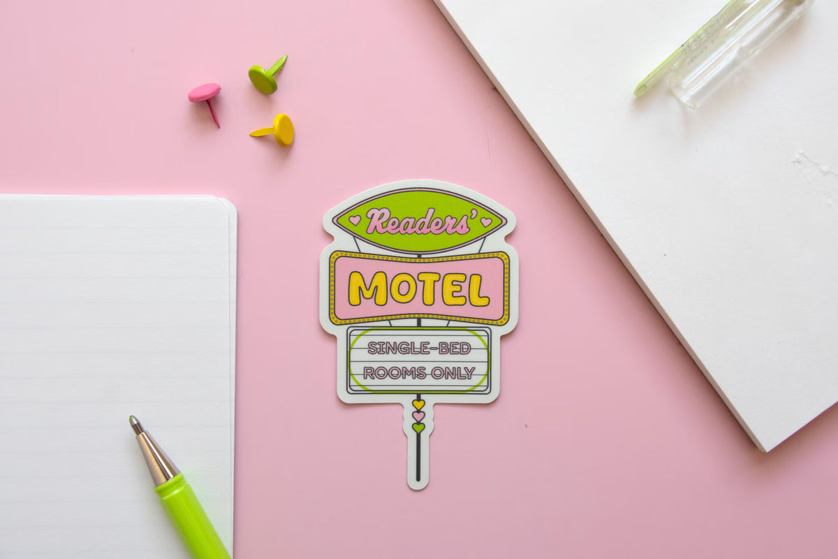 Readers Motel Sticker | "Only One Bed"