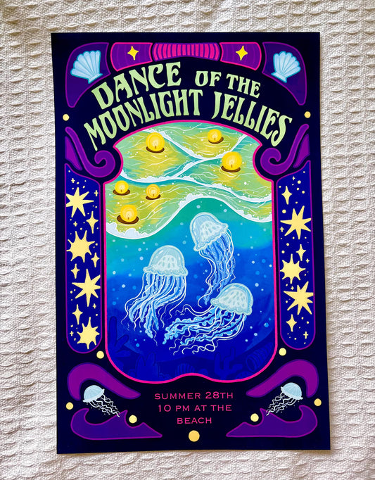 Dance of the Moonlight Jellies print