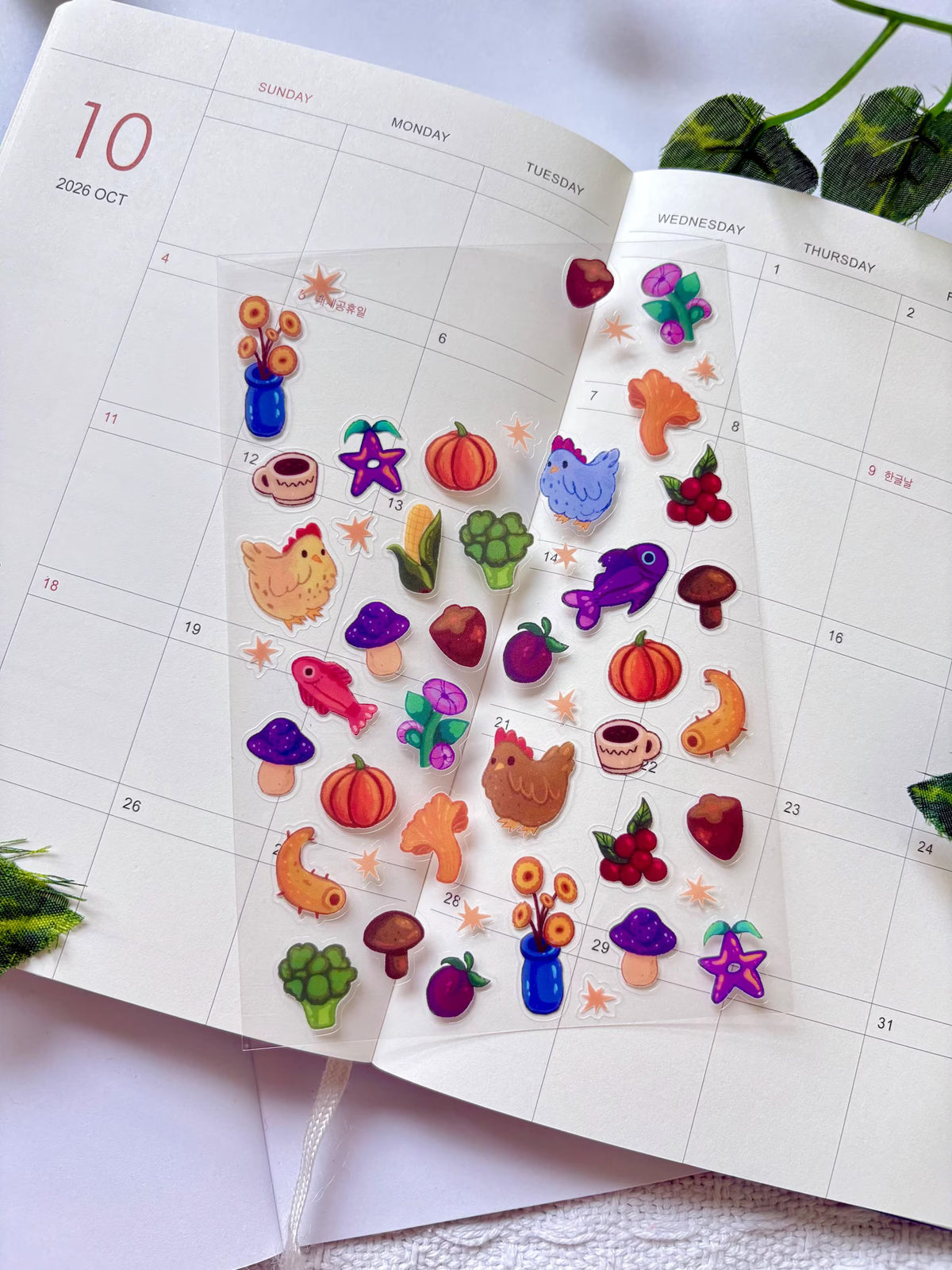 Fall in the Valley sticker sheet