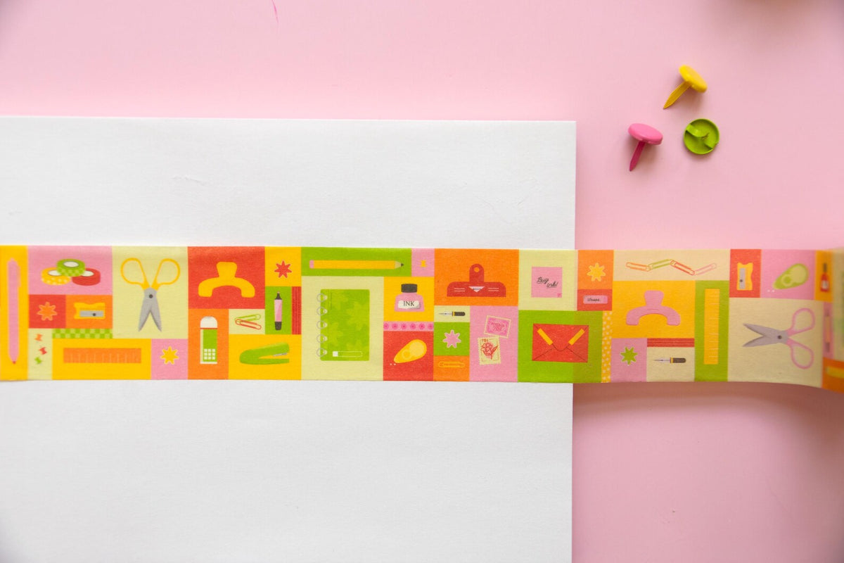 Stationery Patchwork Washi Tape
