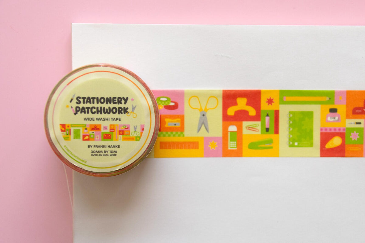 Stationery Patchwork Washi Tape