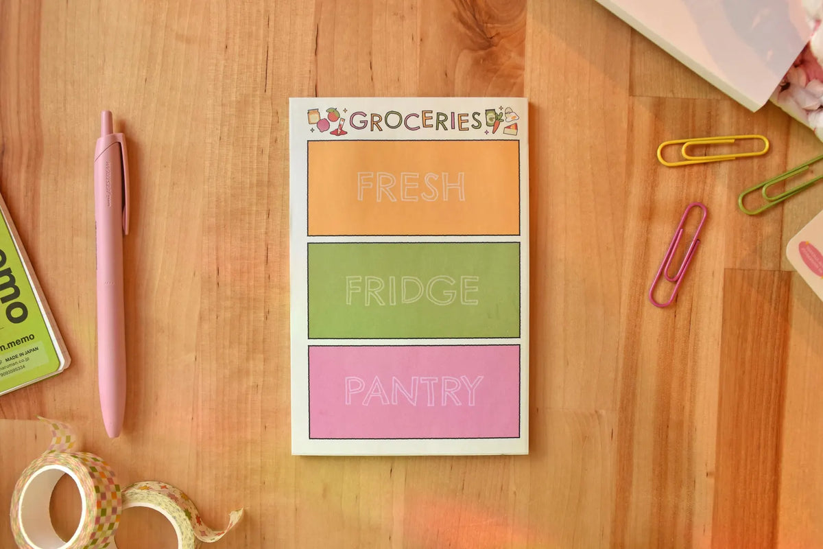 Freeform Grocery List 4x6 Sticky Notepad