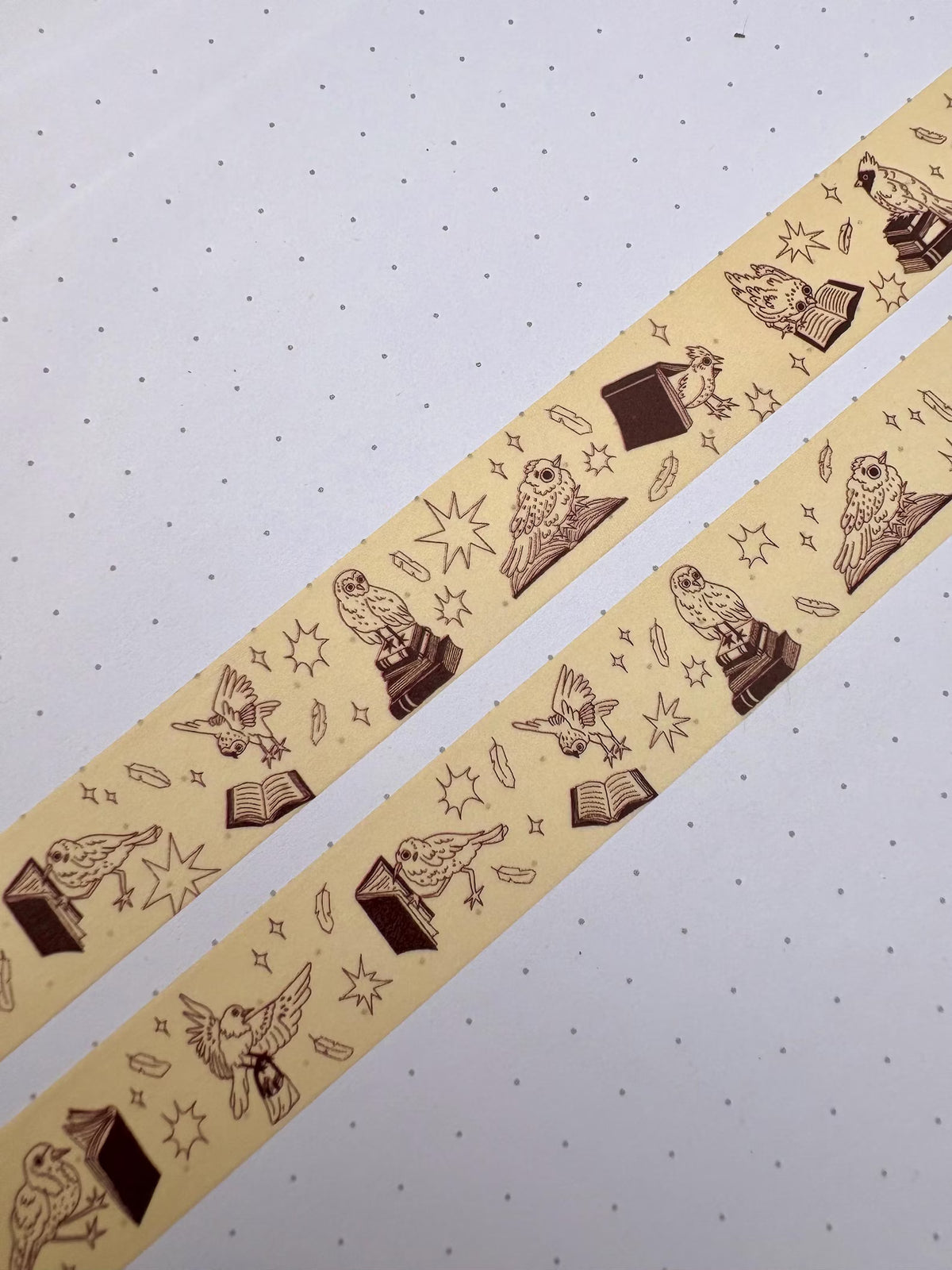 Birds and Books washi tape