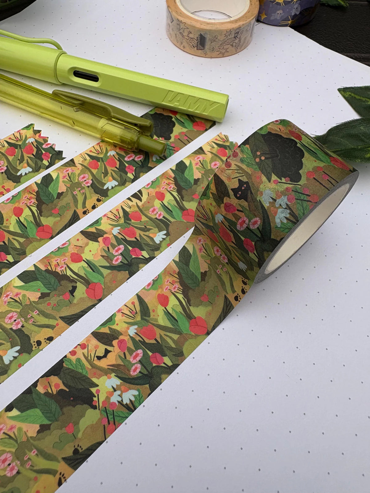 Cat in Field washi tape